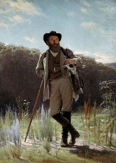 Portrait of the painter Ivan Shishkin, Ivan Nikolaevich Kramskoi